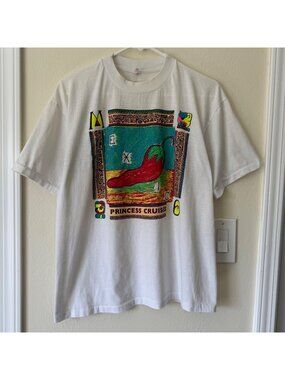 Vintage Mexico Princess Cruise Pepper Tee Sz L